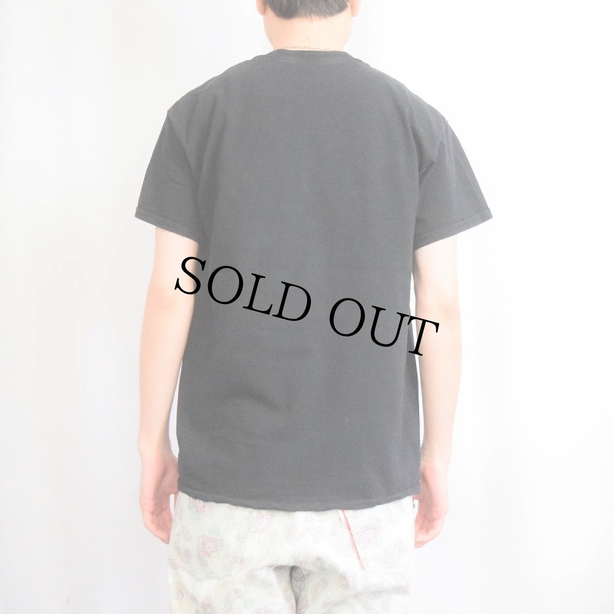 画像3: Steven Rhodes "Demon Cat" イラストプリントTシャツ BLACK M (3)