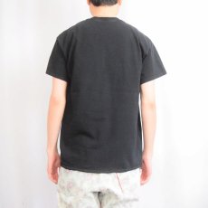 画像3: Steven Rhodes "Demon Cat" イラストプリントTシャツ BLACK M (3)