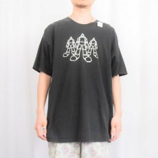 画像2: 90's Giant Killer Robots プリントTシャツ BLACK XL (2)