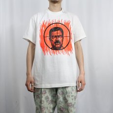 画像2: 90's Saddam Hussein USA製 イラク共和国元大統領プリントTシャツ L (2)