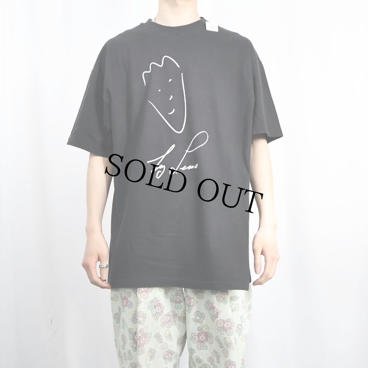 画像2: 90's Jay Leno USA製 コメディアン シグネチャープリントシャツ BLACK XL (2)