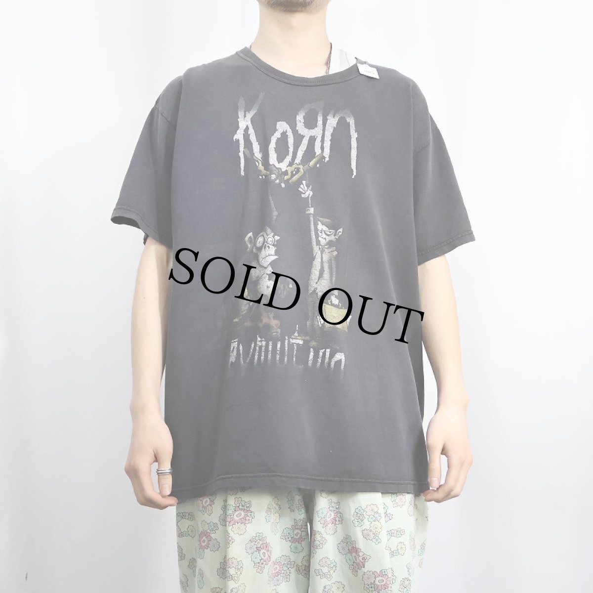 画像2: 2000's Korn メタルバンドTシャツ BLACK L (2)