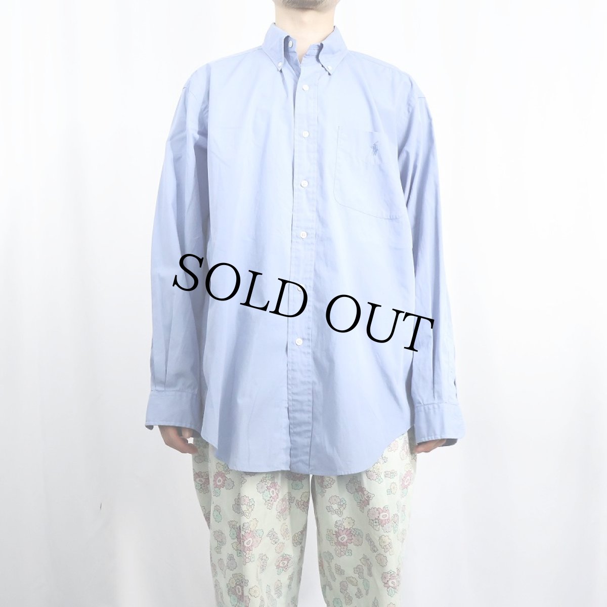 画像2: Ralph Lauren "YARMOUTH" コットンボタンダウンシャツ SIZE16 (2)