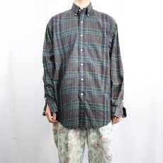 画像2: Ralph Lauren "BLAIRE" チェック柄 コットンボタンダウンシャツ M (2)