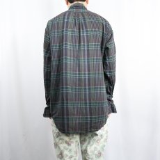 画像3: Ralph Lauren "BLAIRE" チェック柄 コットンボタンダウンシャツ M (3)