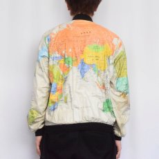 画像3: 80's WEARIN THE WORLD マップ柄 ペーパージャケット M (3)
