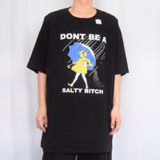 画像2: Morton Salt "DONT BE A SALTY BITCH" 塩メーカープリントTシャツ BLACK (2)
