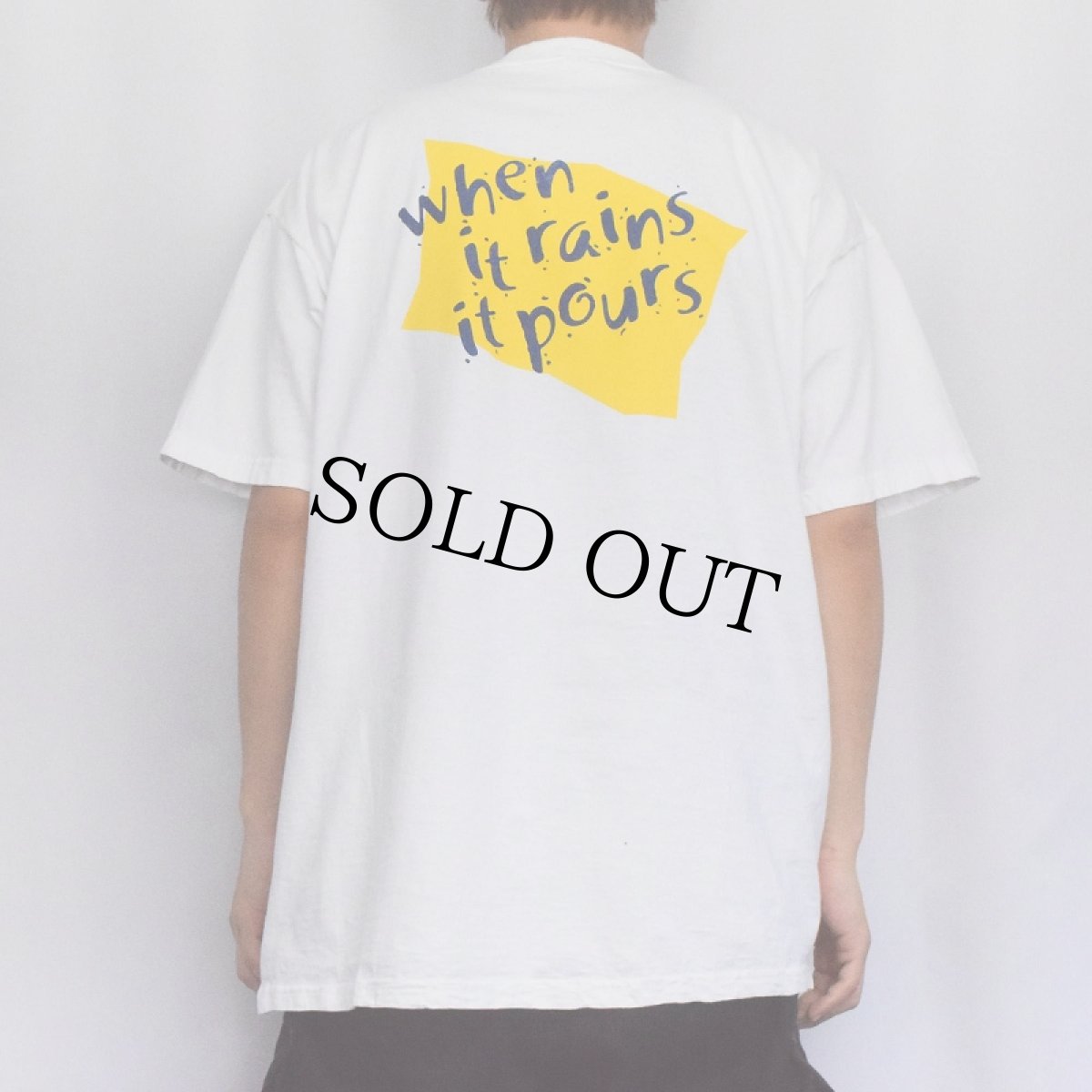 画像4: Morton Salt "when it rains it pours" 塩メーカープリントTシャツ XL (4)