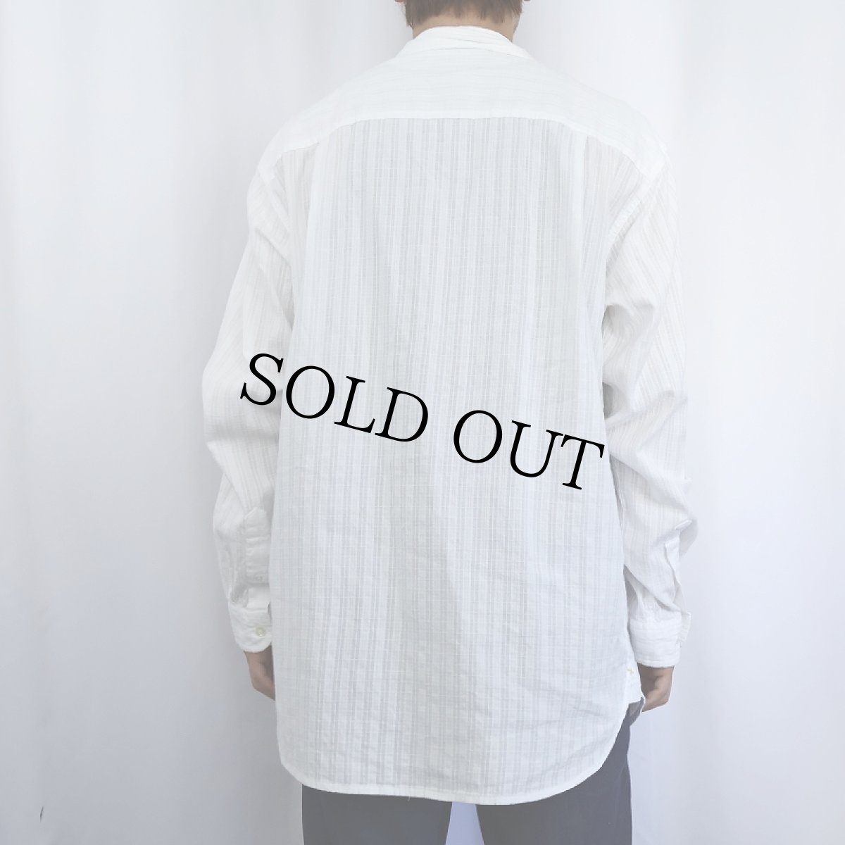 画像3: THE TERRITORY AHEAD 柄織り コットンシャツ L (3)