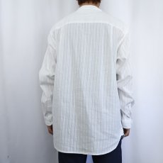 画像3: THE TERRITORY AHEAD 柄織り コットンシャツ L (3)