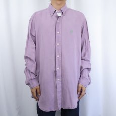画像2: Ralph Lauren "CLASSIC FIT" リネン×シルク ボタンダウンシャツ XL (2)