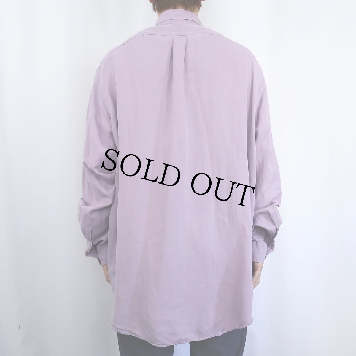 画像3: Ralph Lauren "CLASSIC FIT" リネン×シルク ボタンダウンシャツ XL (3)