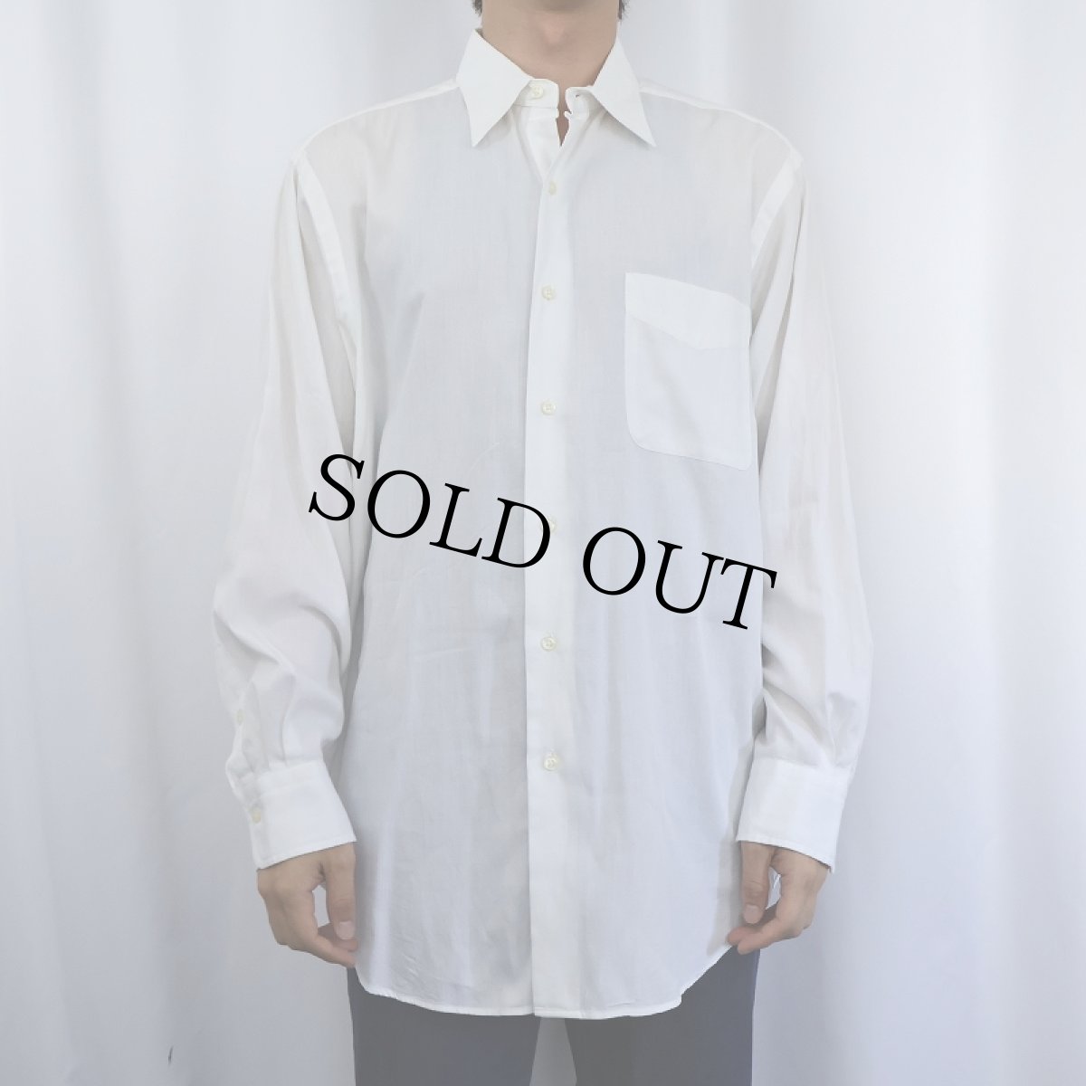 画像2: POLO Ralph Lauren "WAREICK" コットンドレスシャツ SIZE16 (2)