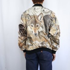 画像3: 90's Pride オオカミ柄 ペーパージャケット XL (3)