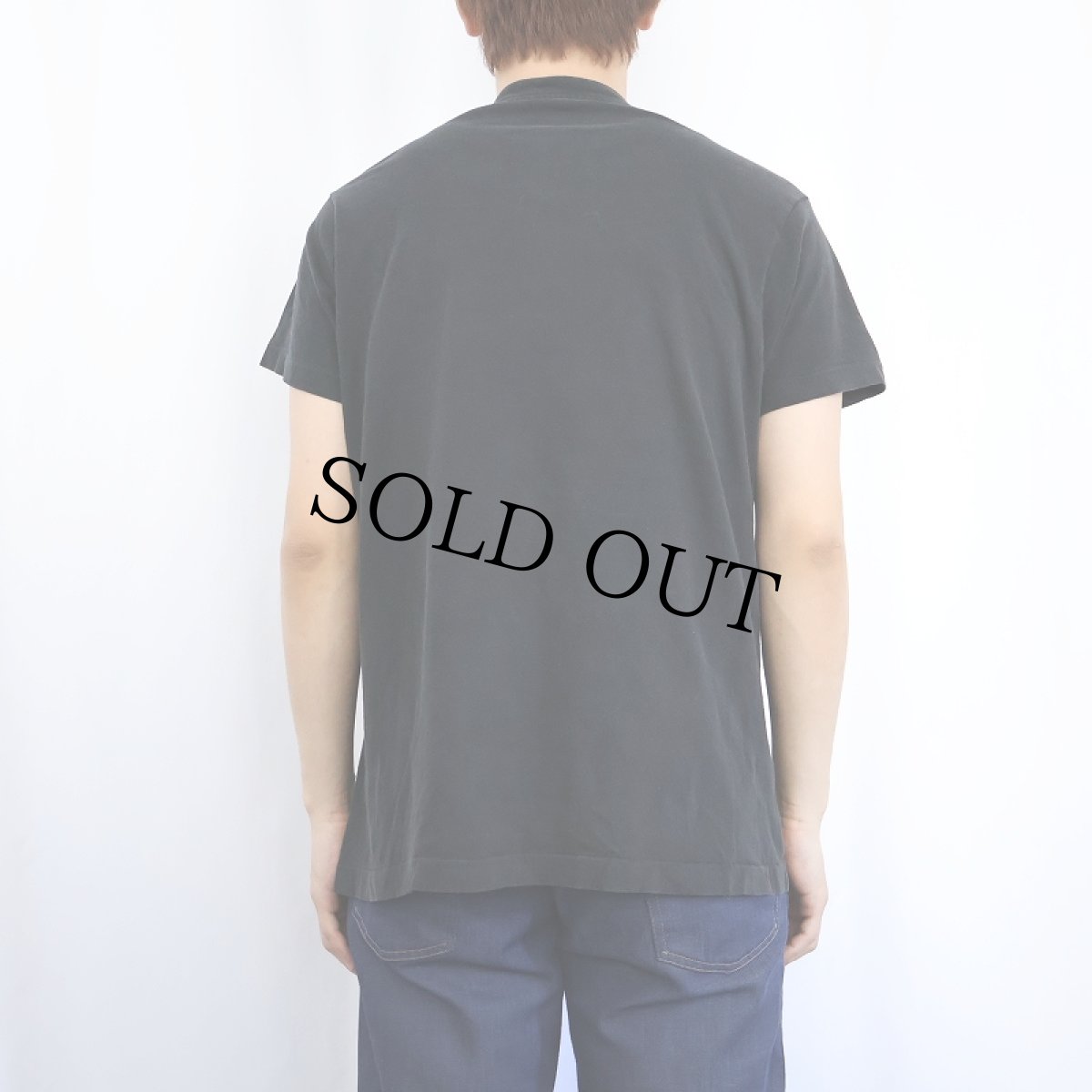 画像3: 80's USA製 人体骨格騙し絵 蓄光プリントTシャツ BLACK XL (3)