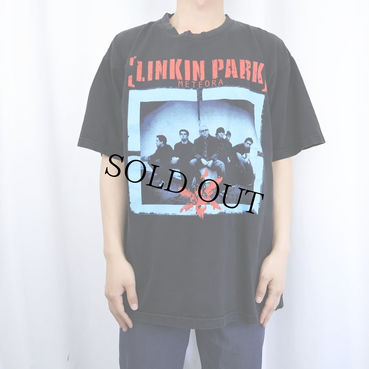 画像2: 2000's LINKIN PARK "METEORA" ロックバンドアルバムTシャツ BLACK XL (2)