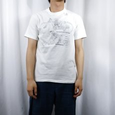 画像3: 80's HARLEY-DAVIDSON USA製 "75 YEARS" バイクプリントTシャツ M (3)