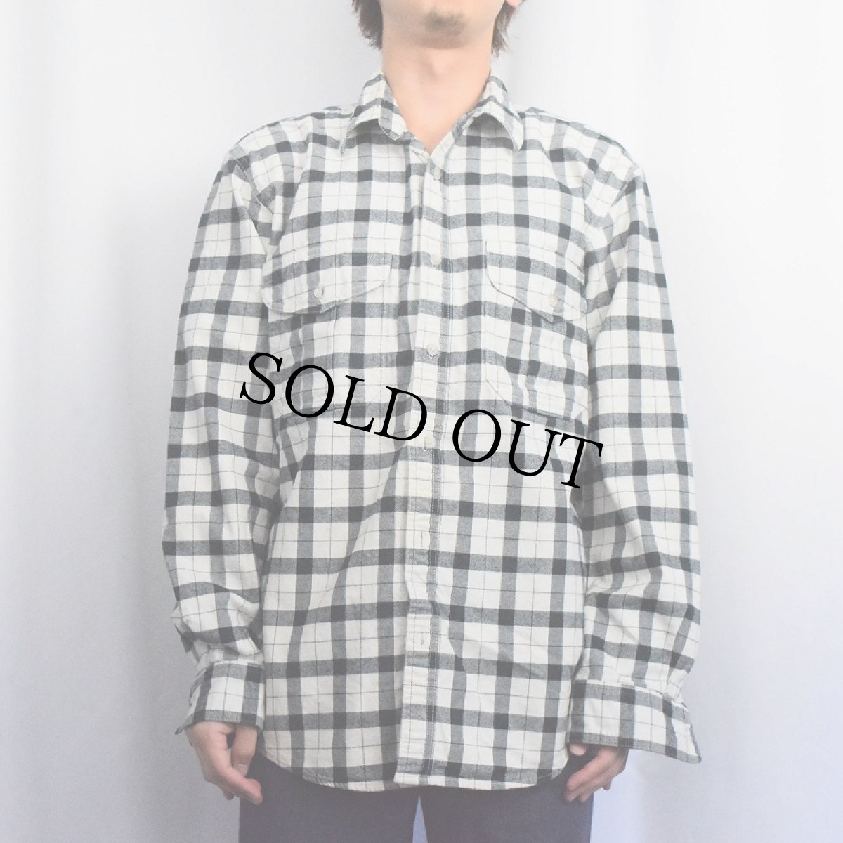 画像2: FILSON チェック柄 コットンシャツ M (2)