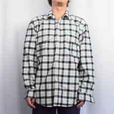 画像2: FILSON チェック柄 コットンシャツ M (2)