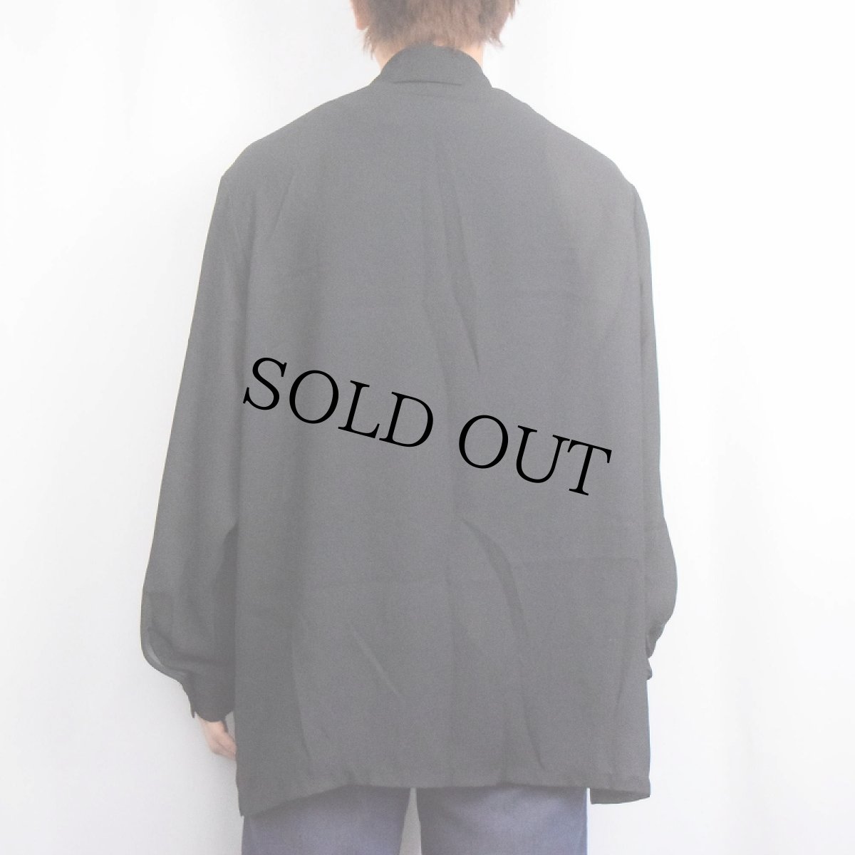 画像3: 80〜90's Lisa Mia USA製 アート柄 ポリエステルシャツ BLACK XL (3)