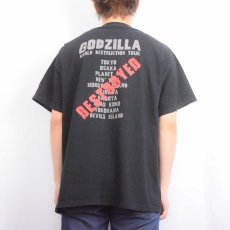 画像4: 2000's GODZILLA "WORLD DESTRUCTION TOUR" キャラクタープリントTシャツ BLACK XL (4)