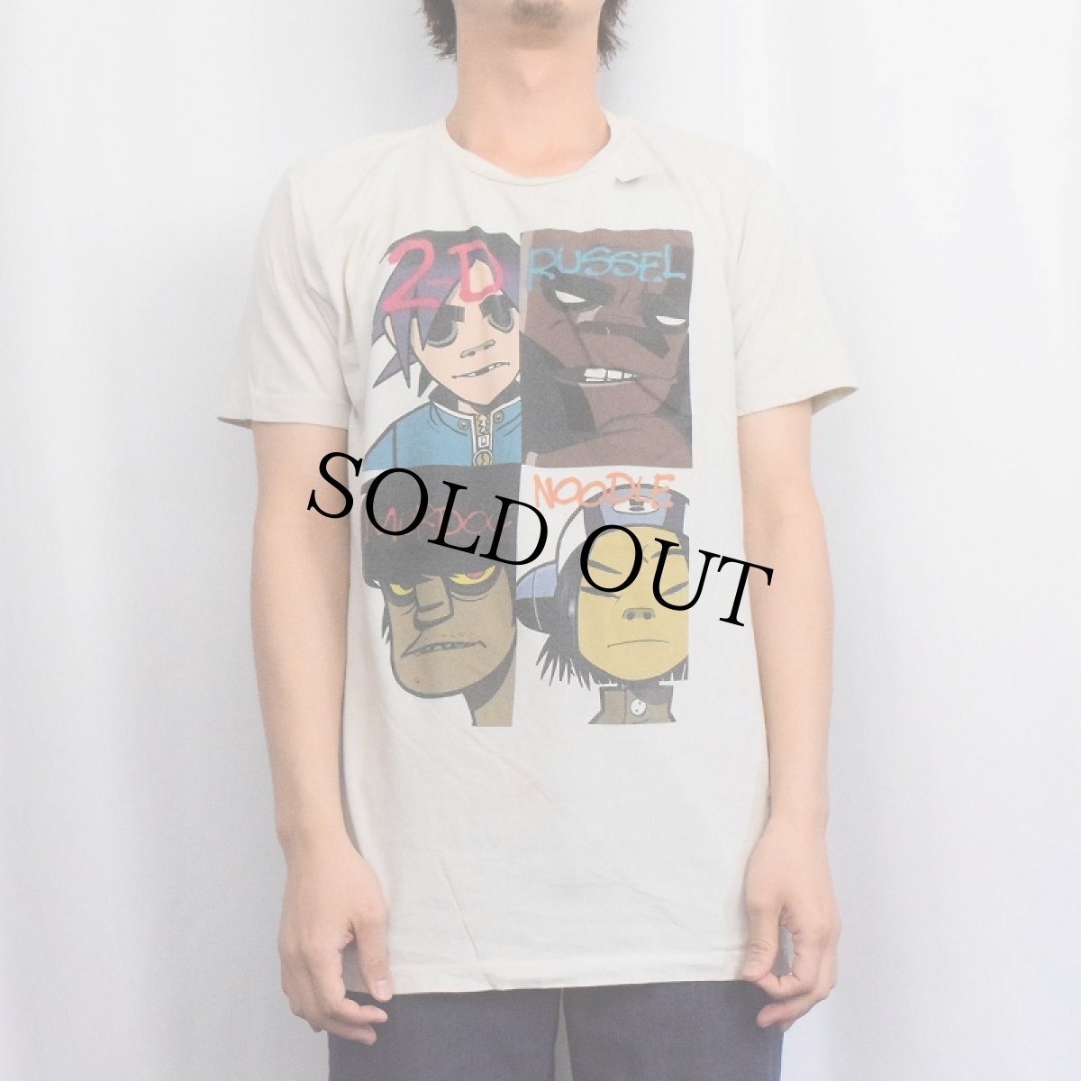 画像2: GORILLAZ ロックバンドTシャツ (2)