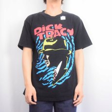 画像2: 90's Disney DICK TRACY USA製 キャラクタープリントTシャツ BLACK L (2)