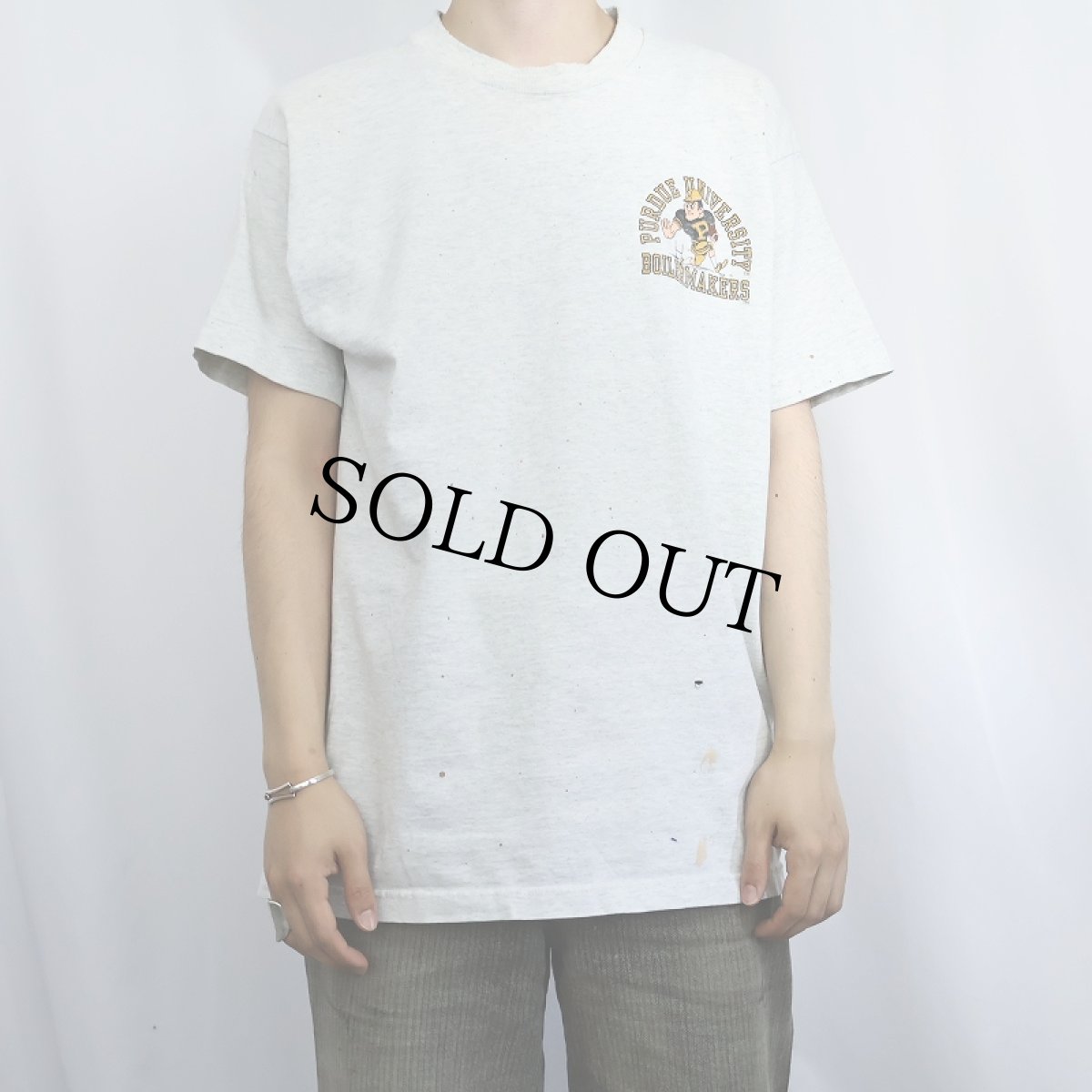 画像3: 90's USA製 "PURDUE UNIVERSITY" プリントTシャツ L (3)