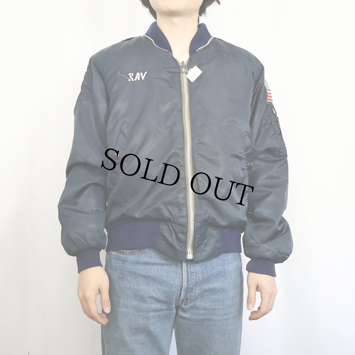 画像3: 70's "KOREA 73-74 TENNESSEE" スーベニアジャケット NAVY (3)