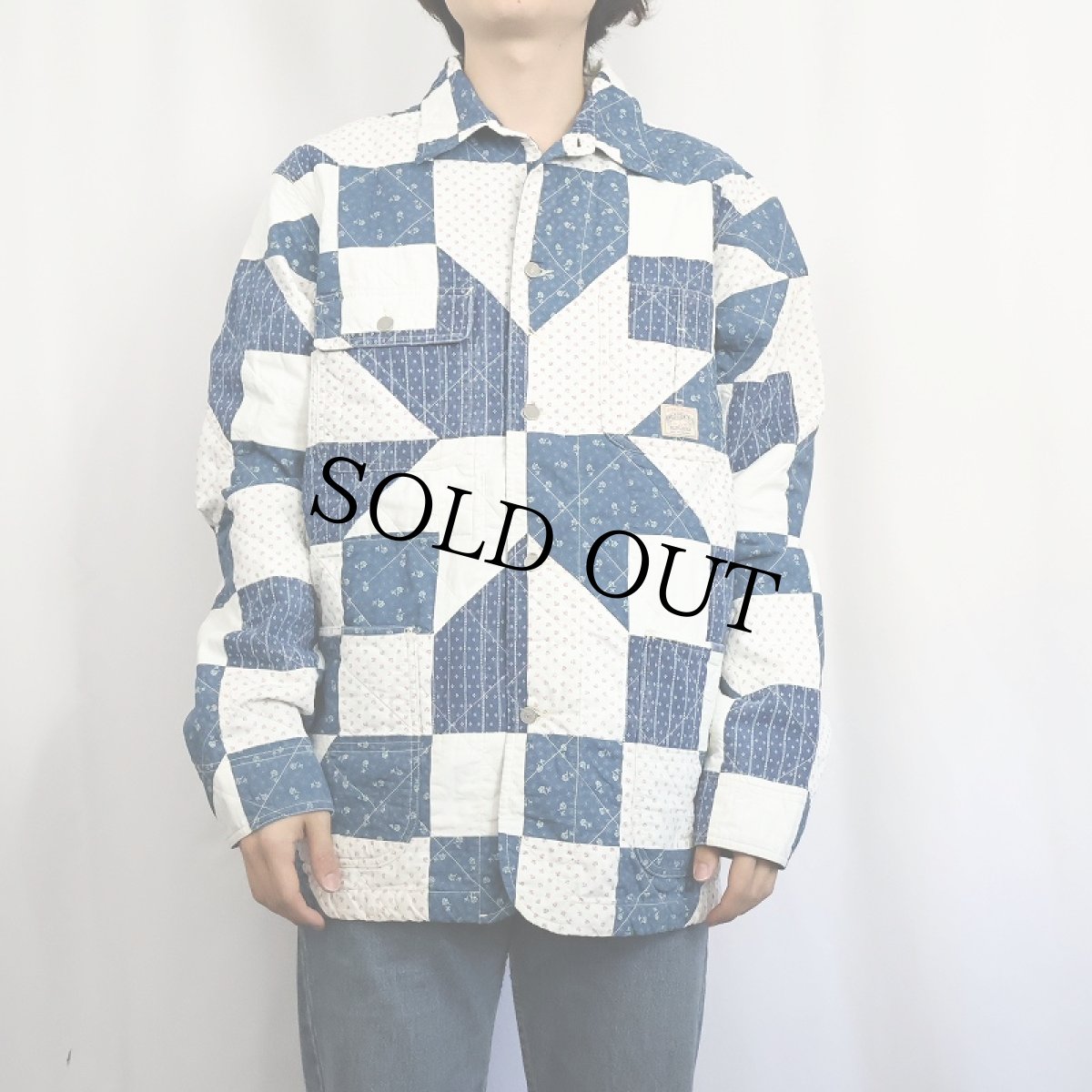 画像3: POLO COUNTRY Ralph Lauren パッチワーク キルティングジャケット M (3)