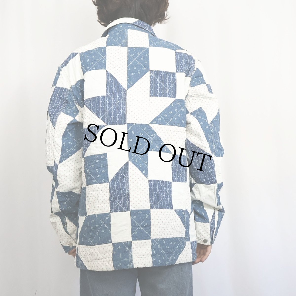 画像4: POLO COUNTRY Ralph Lauren パッチワーク キルティングジャケット M (4)