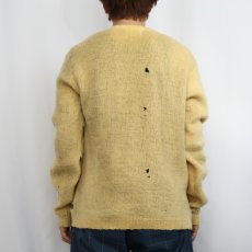 画像3: 60's Archdale SPORTSWEAR ウール×モヘア Vネックニットセーター L (3)