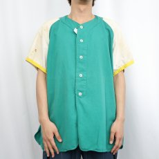 画像2: 60's SISTER HUMMEL 切り替えデザイン ベースボールシャツ (2)
