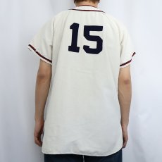 画像3: 60's Wilson USA製 ウールベースボールシャツ SIZE38 (3)