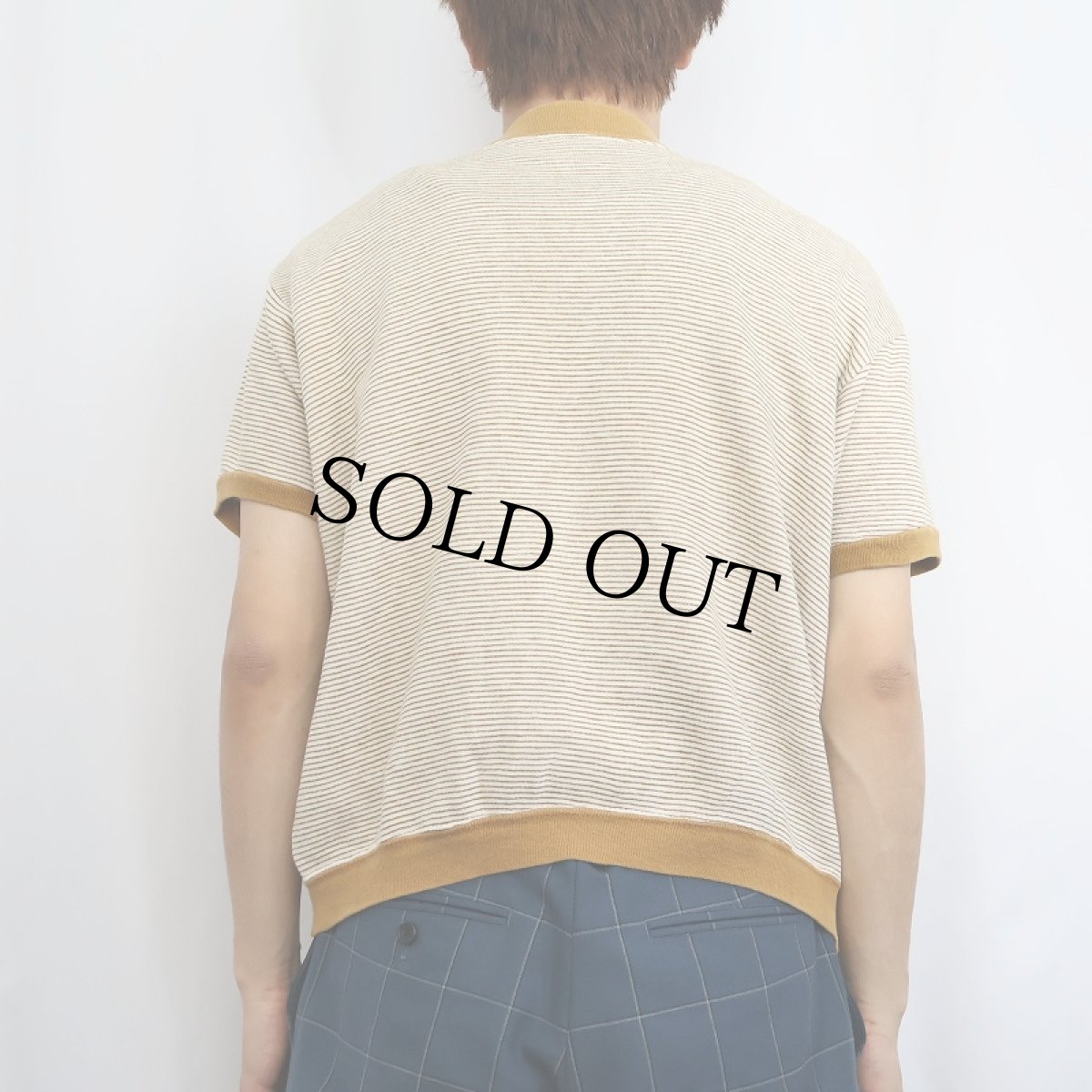 画像3: 60's "UNIVERSITY MAINE" ボーダー柄 プリント半袖スウェット (3)