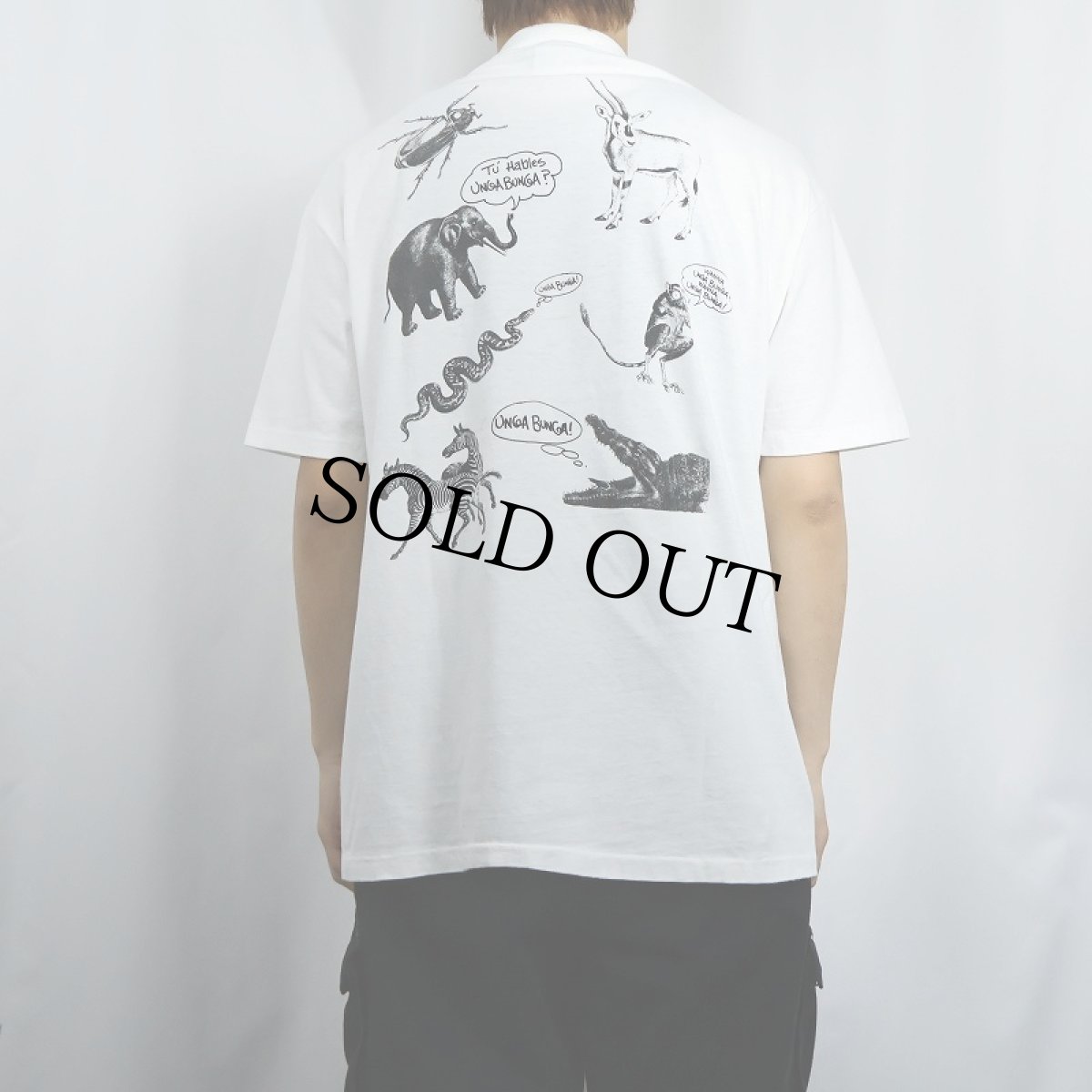 画像3: 80's USA製 アニマルプリントTシャツ XL (3)