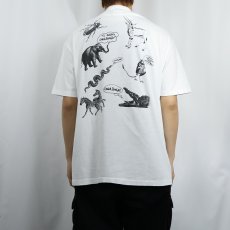 画像3: 80's USA製 アニマルプリントTシャツ XL (3)
