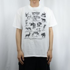 画像2: 90's〜 USA製 アニマルプリントTシャツ L (2)