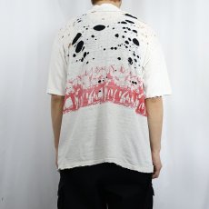 画像3: 90's Crazy Shirts USA製 豚イラスト 巻きプリントTシャツ L (3)