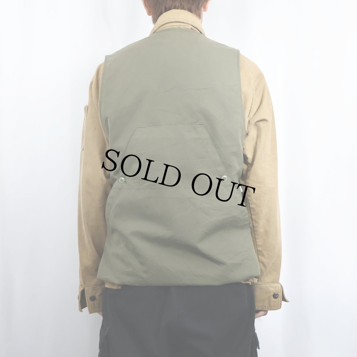 画像3: 70's〜 "TERGAL" ポリエステル ハンティングベスト (3)