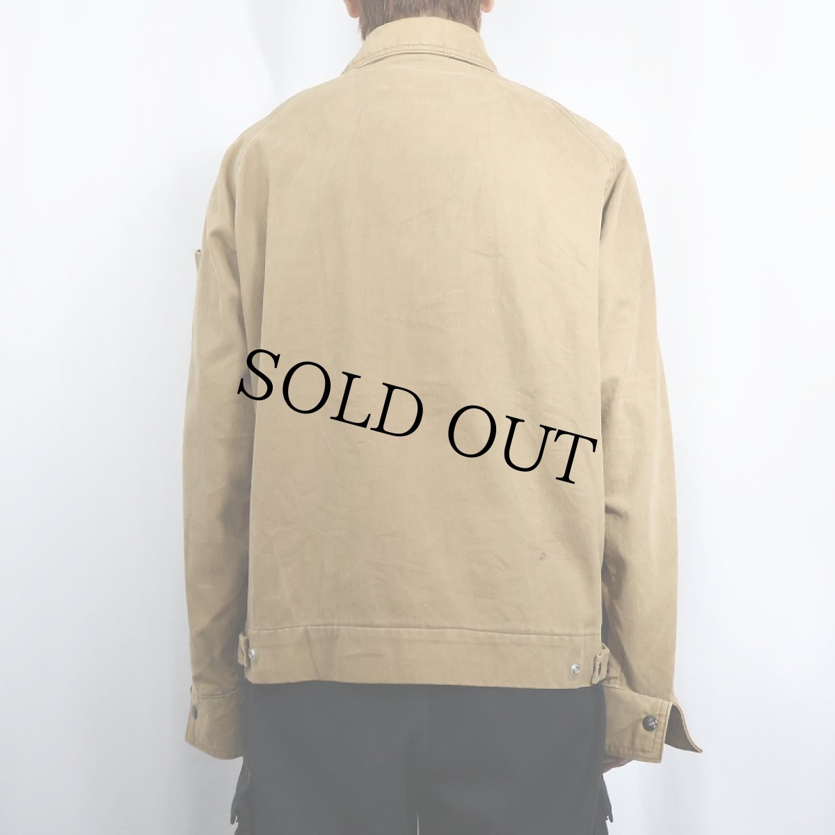 画像3: 60〜70's モールスキン ラグランワークジャケット (3)