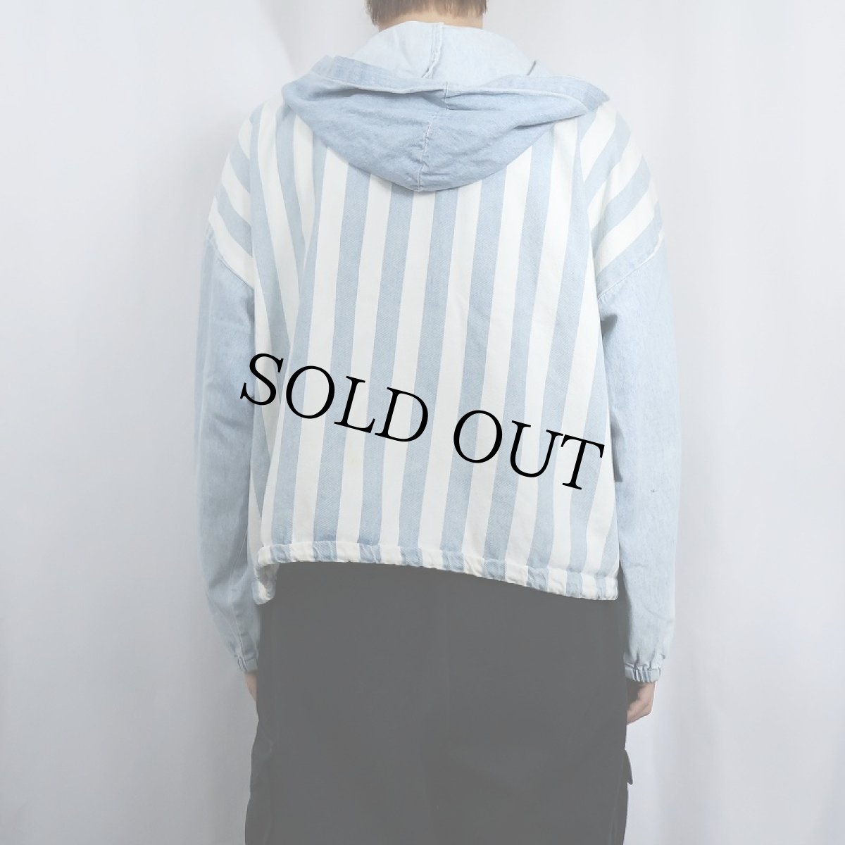 画像3: 80〜90's COUNTRY SEAT NUOVO USA製 ストライプ柄 ボタンパーカー M (3)