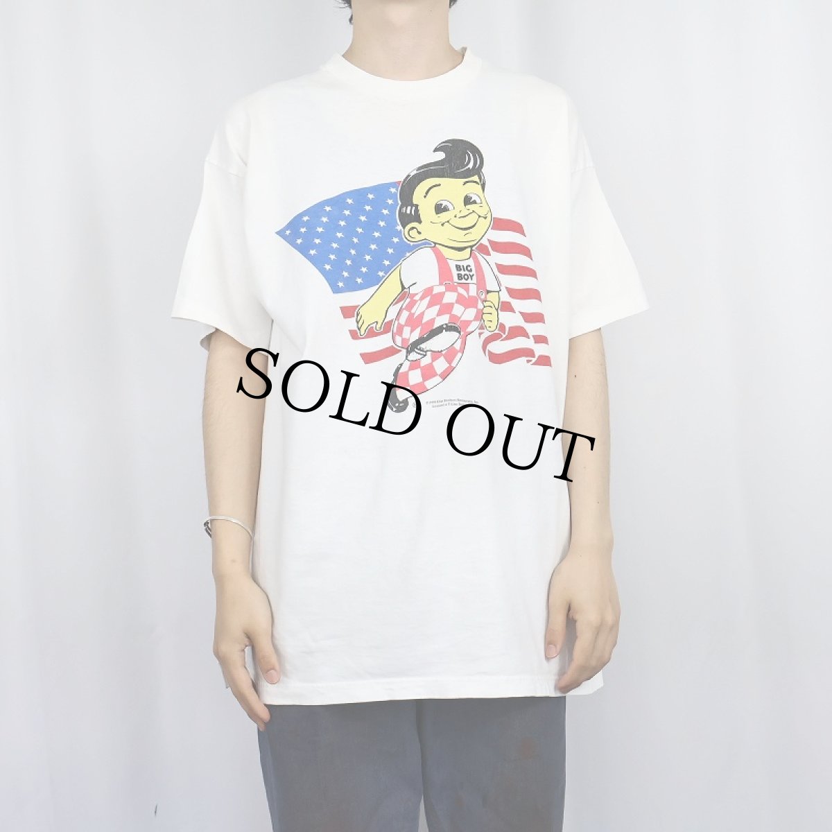 画像2: 90's BIC BOY USA製 キャラクタープリントTシャツ XL (2)