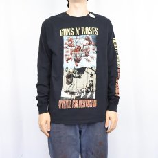 画像2: GUNS N' ROSES "APPETITE FOR DESTRICTION" ロックバンドロンT BLACK M (2)