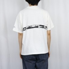 画像4: 90's SMITH&HILL USA製 ボート柄 巻きプリントTシャツ L (4)