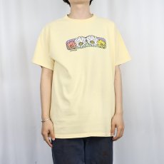 画像2: 90's "MICHIGAN" フラワープリントTシャツ L (2)