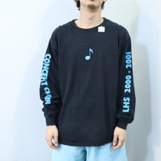 画像3: 2000's LHS CONCERT CHOIR 合唱団プリントロンT BLACK L (3)