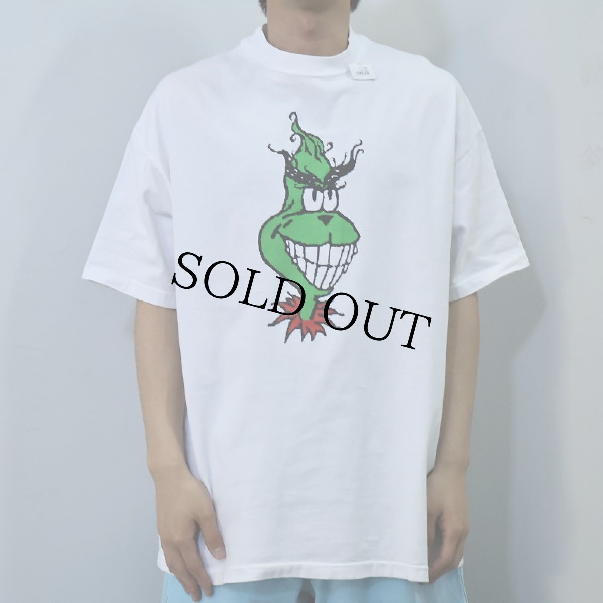 画像2: 90's Dr.Seuss UAS製 "The GRINCH" キャラクタープリントTシャツ XL (2)