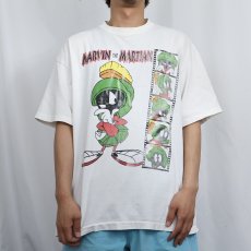画像2: 90's Marvin the Martian USA製 キャラクタープリントTシャツ XL (2)
