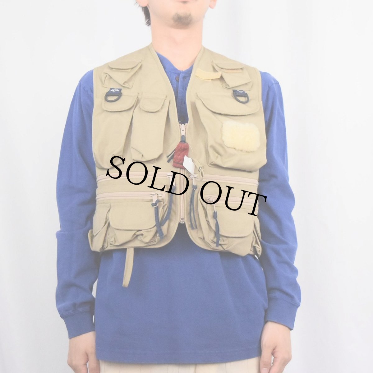 画像2: 80〜90's Columbia フィッシングベスト S (2)